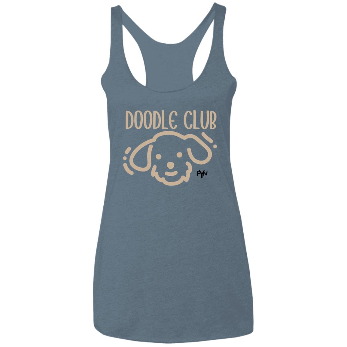Doodle club Ladies' Triblend Racerback Tank