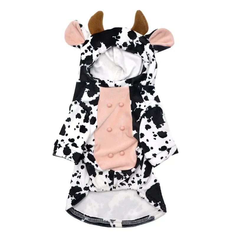 Cow and Pig Outfit for small and Medium dogs cutie Pajamas