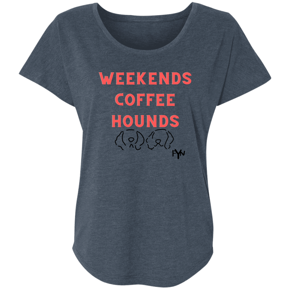 Weekend hounds Ladies' Triblend Dolman Sleeve