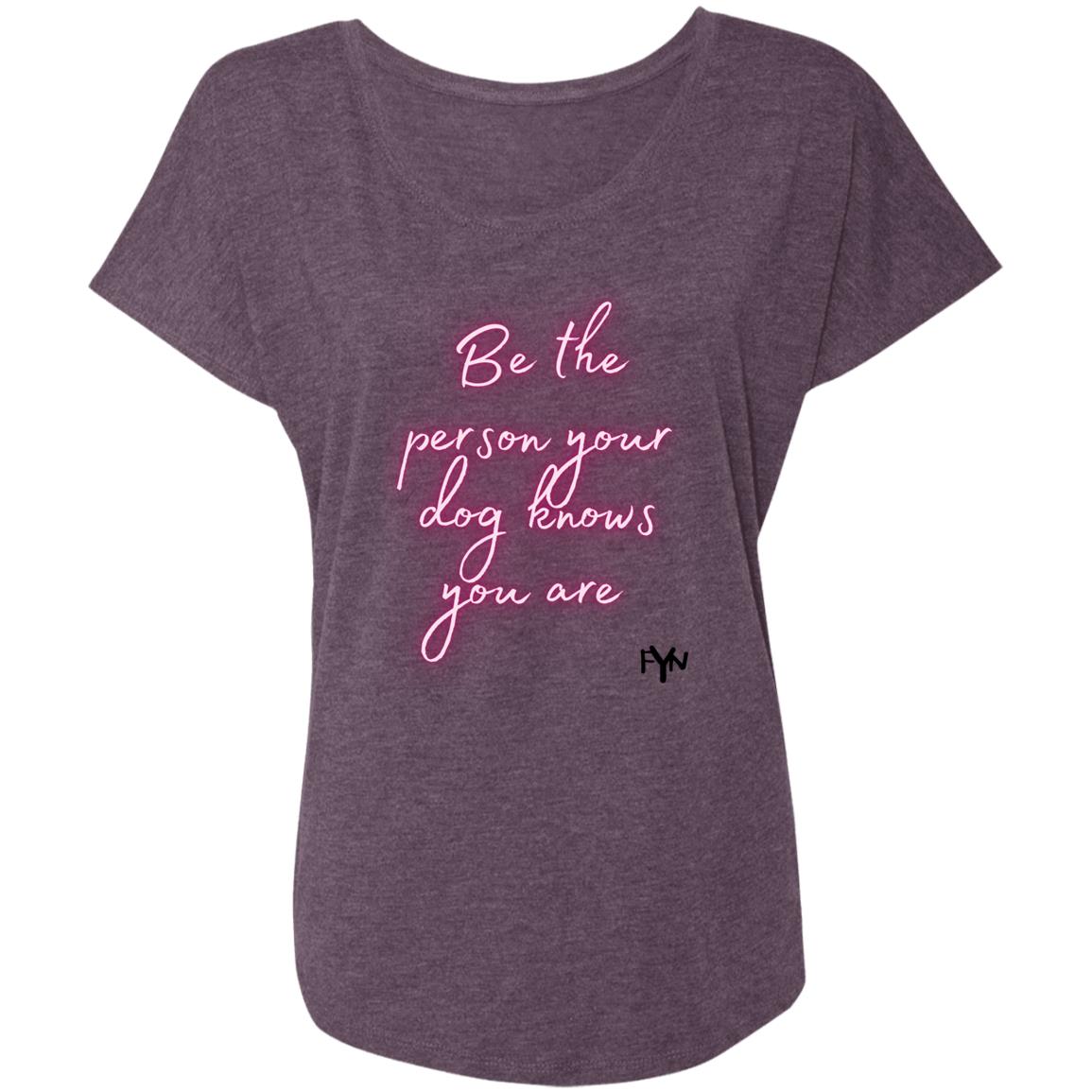 Be the person Ladies' Tee Triblend Dolman Sleeve