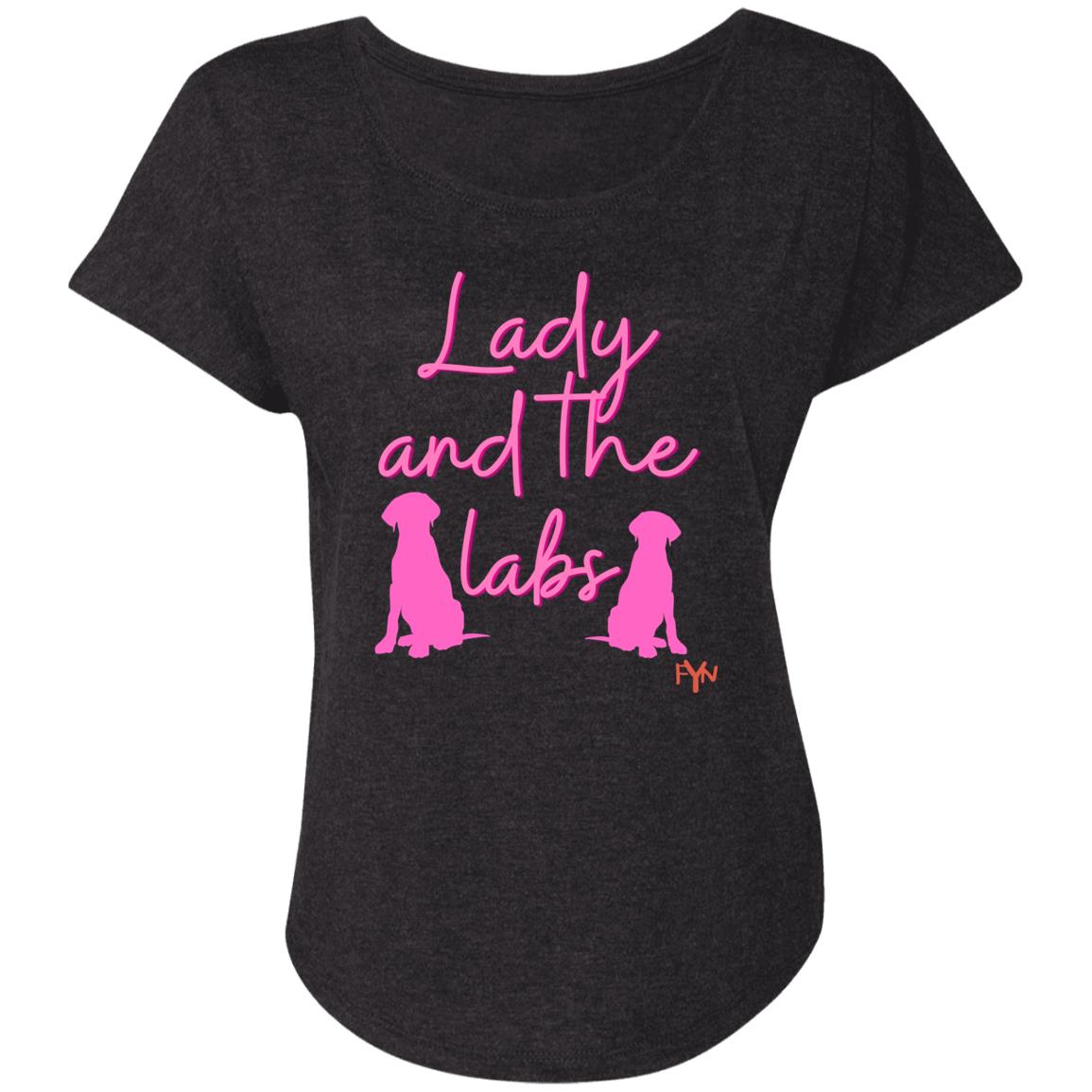 lady and the labs Ladies' Triblend Dolman Sleeve