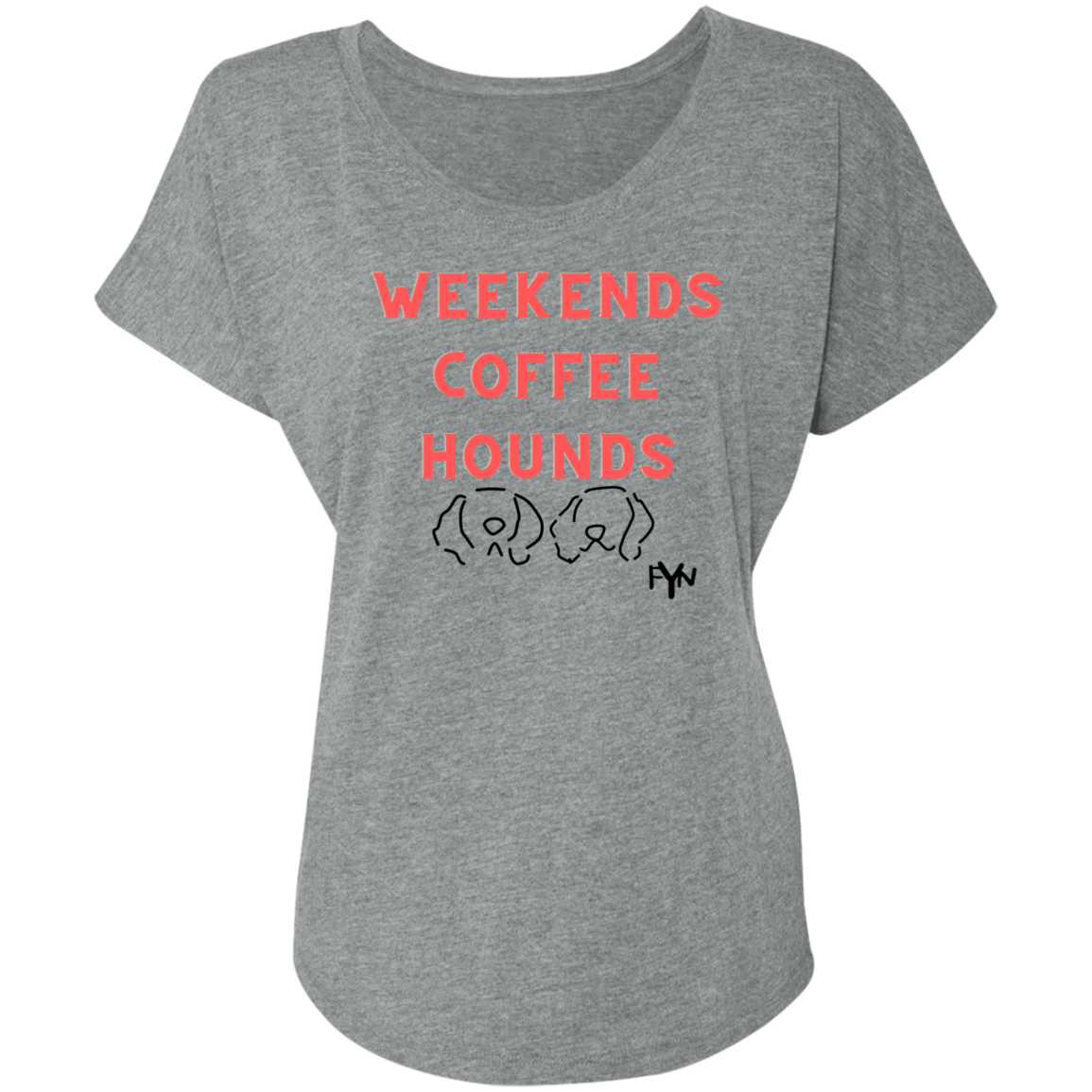 Weekend hounds Ladies' Triblend Dolman Sleeve