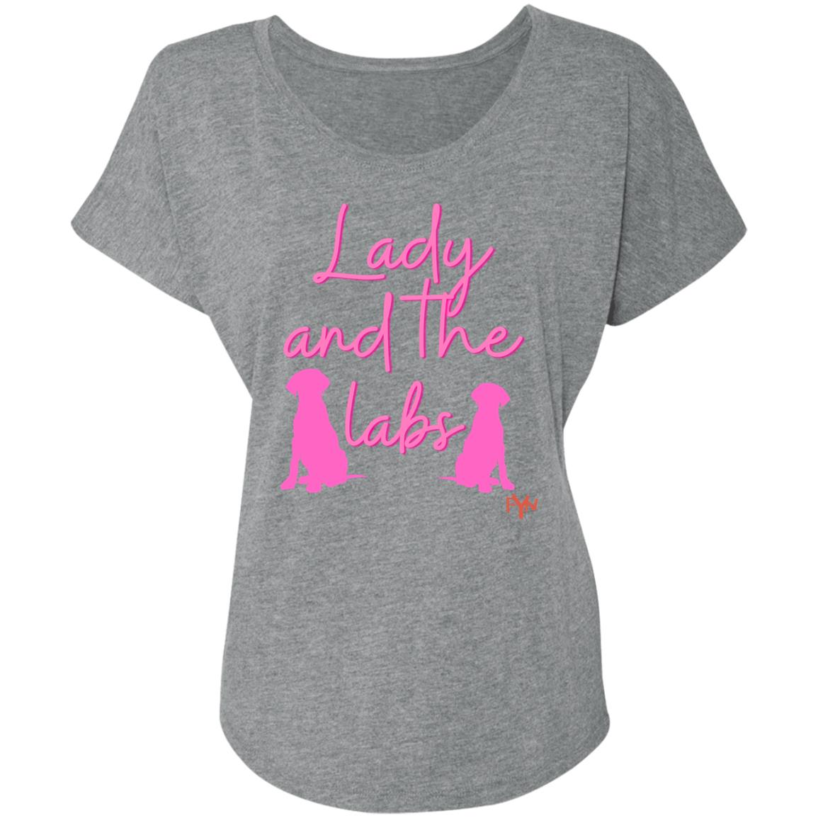 lady and the labs Ladies' Triblend Dolman Sleeve