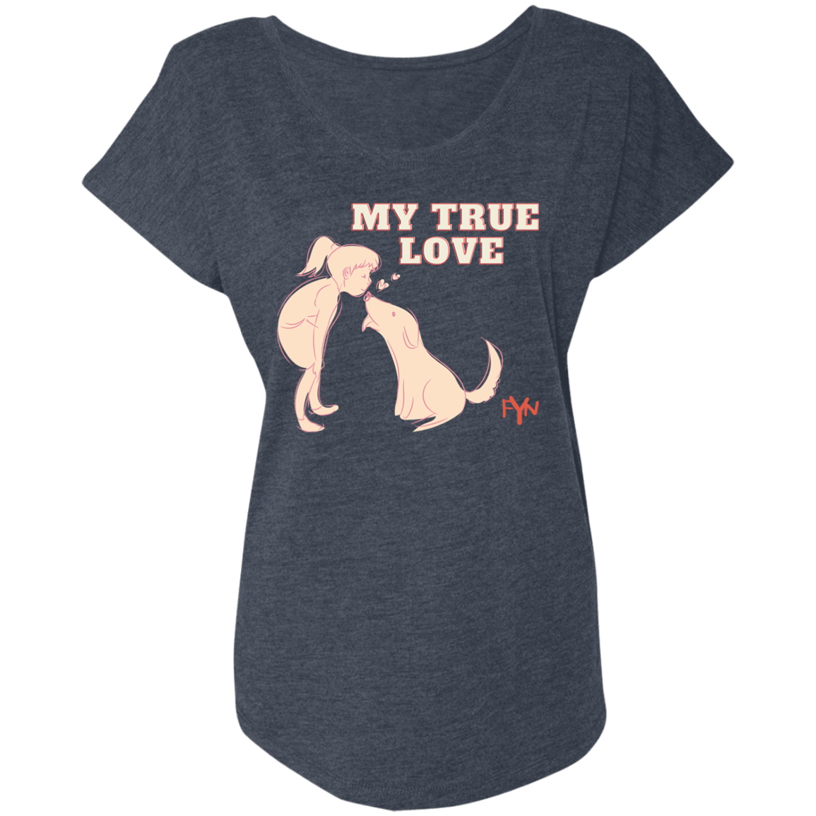 true love Ladies' Triblend Dolman Sleeve
