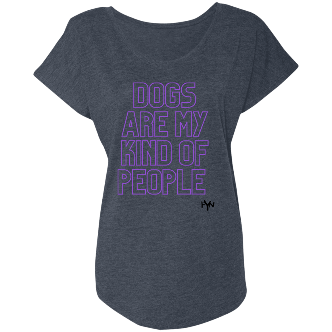 my kind of people Ladies' Triblend Dolman Sleeve