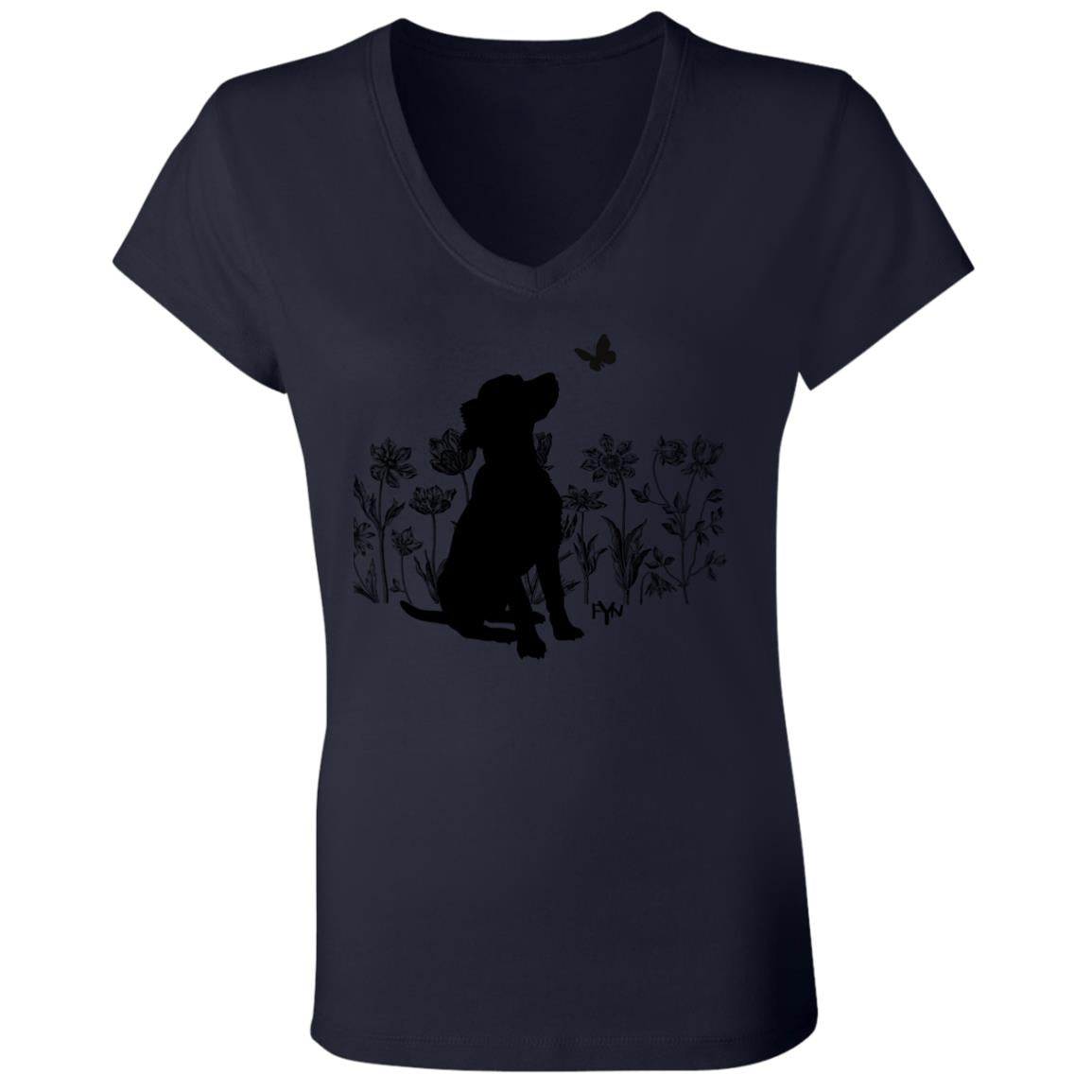 Garden dog Ladies' Jersey V-Neck T-Shirt