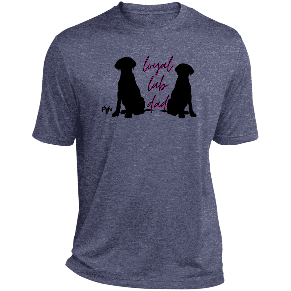 Loyal Lab dad 2 Heather Performance Tee