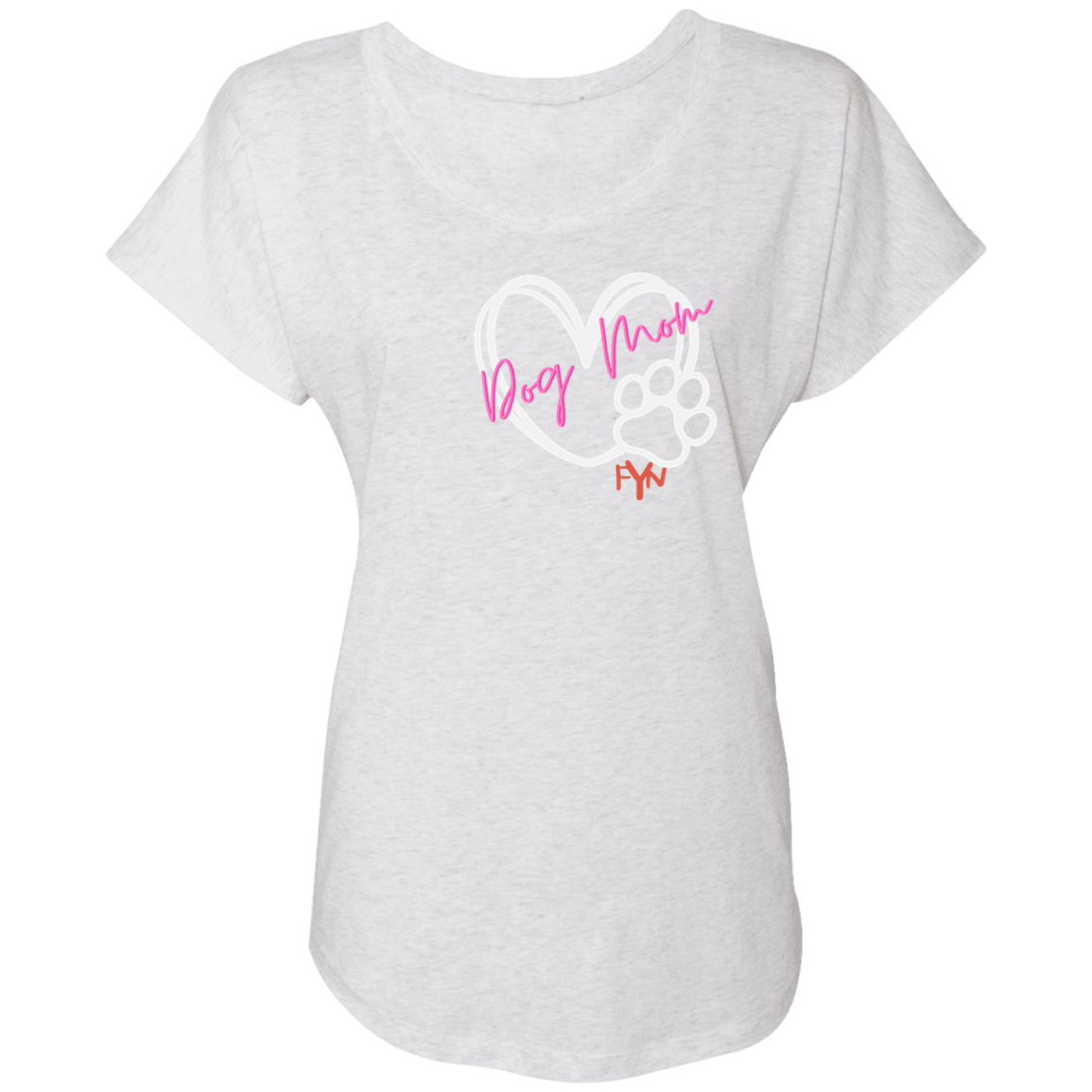 Dog Mom Ladies' Triblend Dolman Sleeve