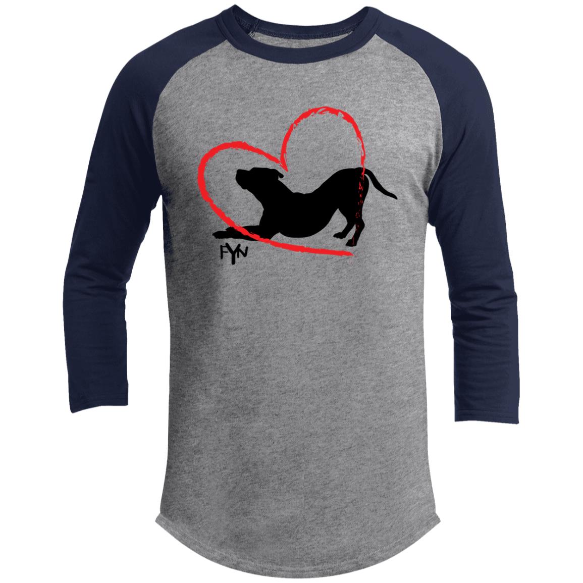 For the love of Dog 3/4 Raglan Sleeve Shirt