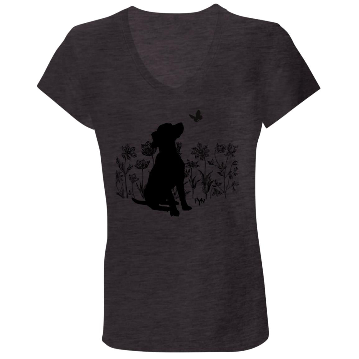 Garden dog Ladies' Jersey V-Neck T-Shirt