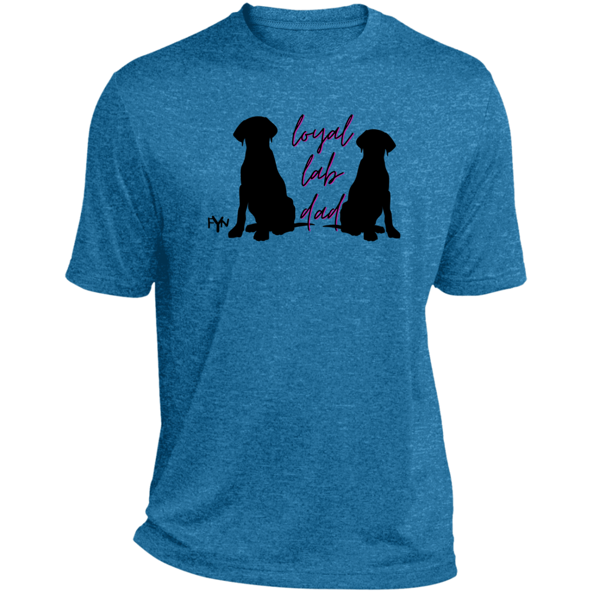 Loyal Lab dad 2 Heather Performance Tee