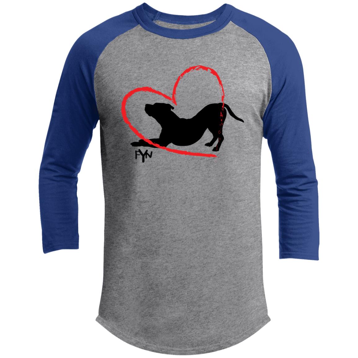 For the love of Dog 3/4 Raglan Sleeve Shirt