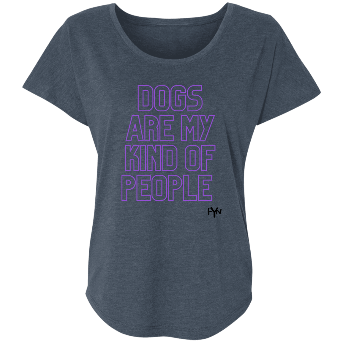 my kind of people Ladies' Triblend Dolman Sleeve