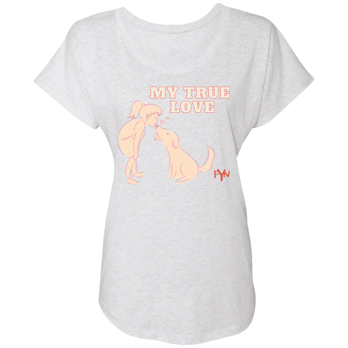 true love Ladies' Triblend Dolman Sleeve