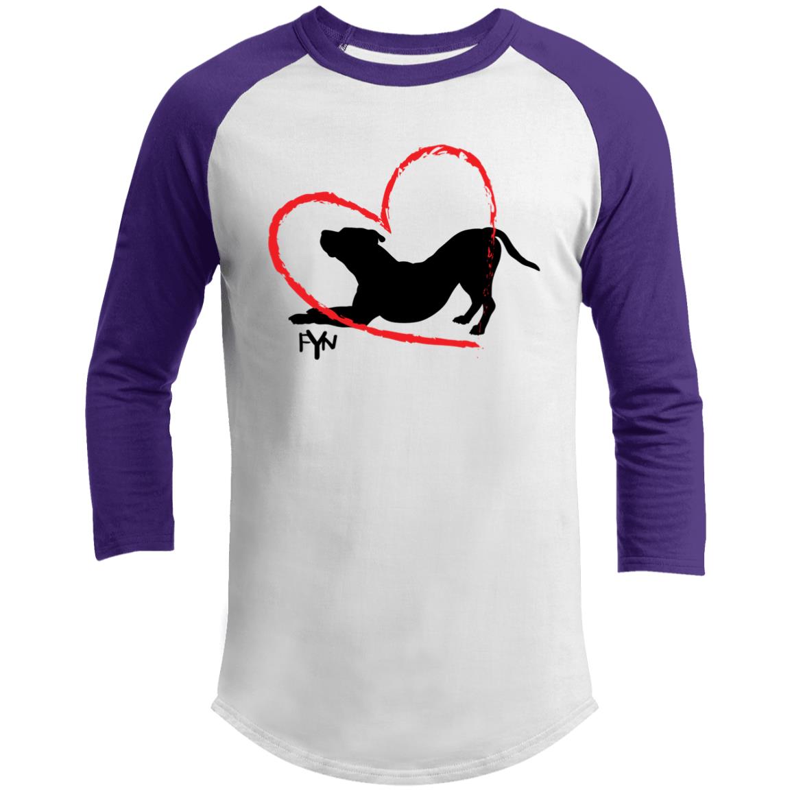 For the love of Dog 3/4 Raglan Sleeve Shirt