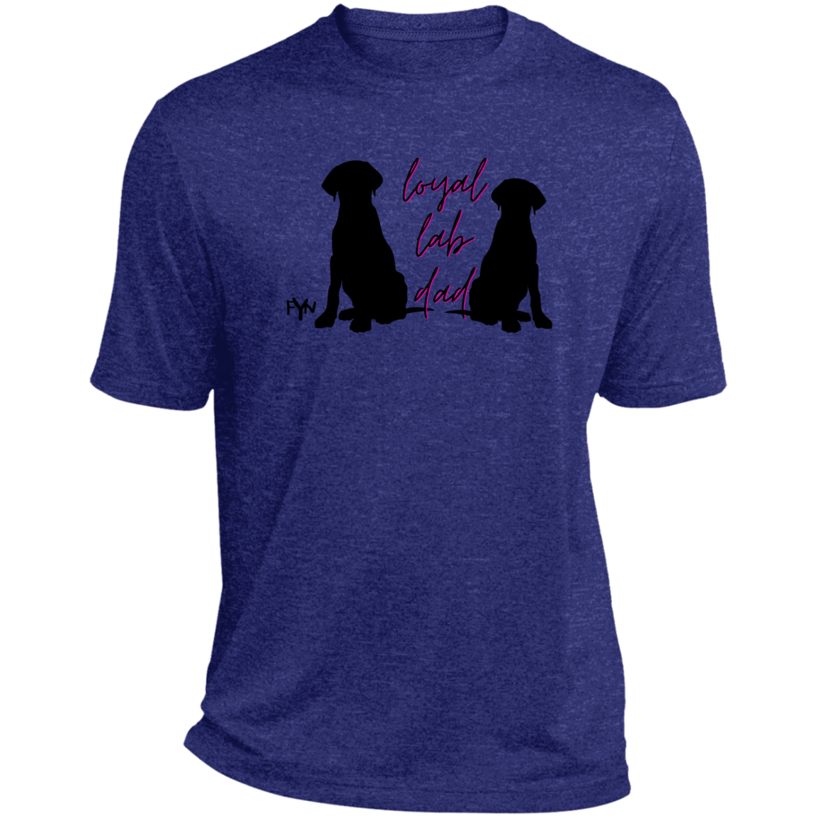 Loyal Lab dad 2 Heather Performance Tee