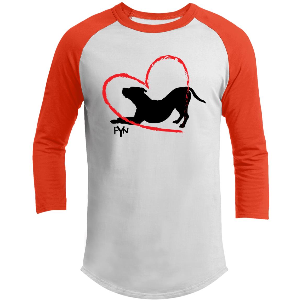For the love of Dog 3/4 Raglan Sleeve Shirt
