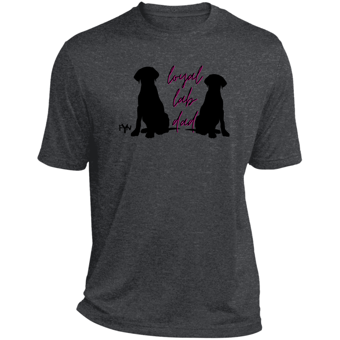 Loyal Lab dad 2 Heather Performance Tee