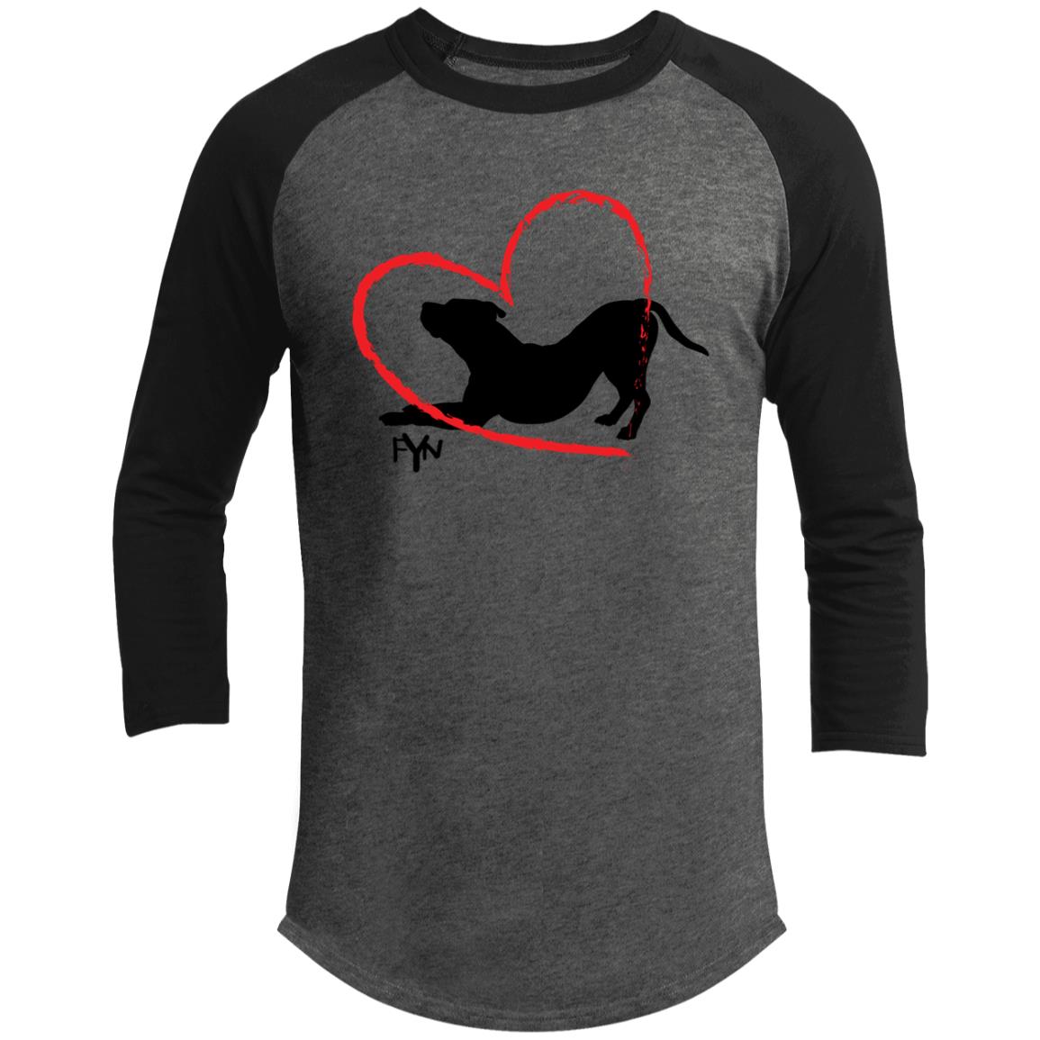 For the love of Dog 3/4 Raglan Sleeve Shirt