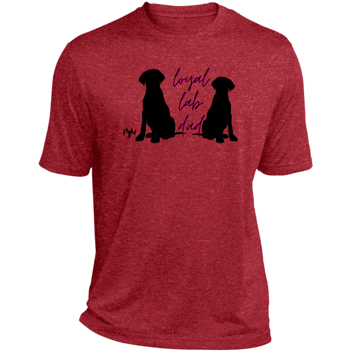 Loyal Lab dad 2 Heather Performance Tee