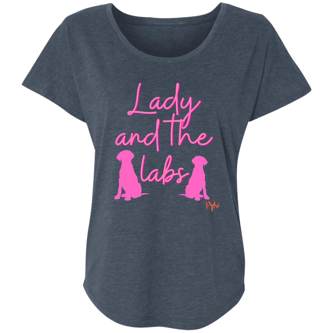 lady and the labs Ladies' Triblend Dolman Sleeve