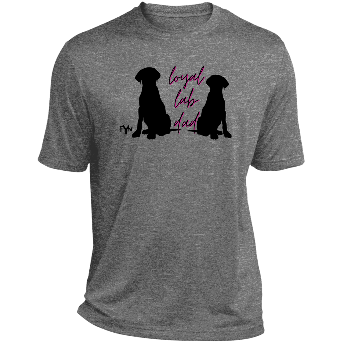 Loyal Lab dad 2 Heather Performance Tee