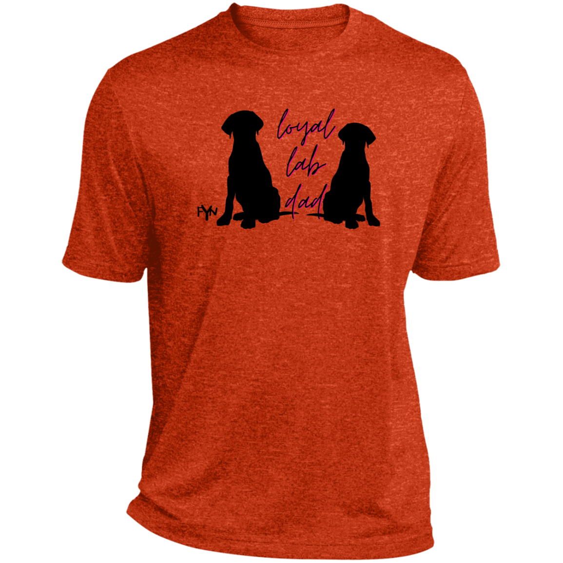 Loyal Lab dad 2 Heather Performance Tee