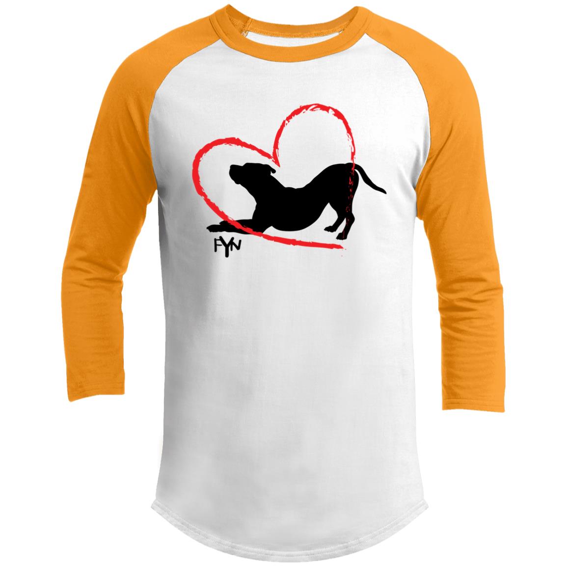 For the love of Dog 3/4 Raglan Sleeve Shirt