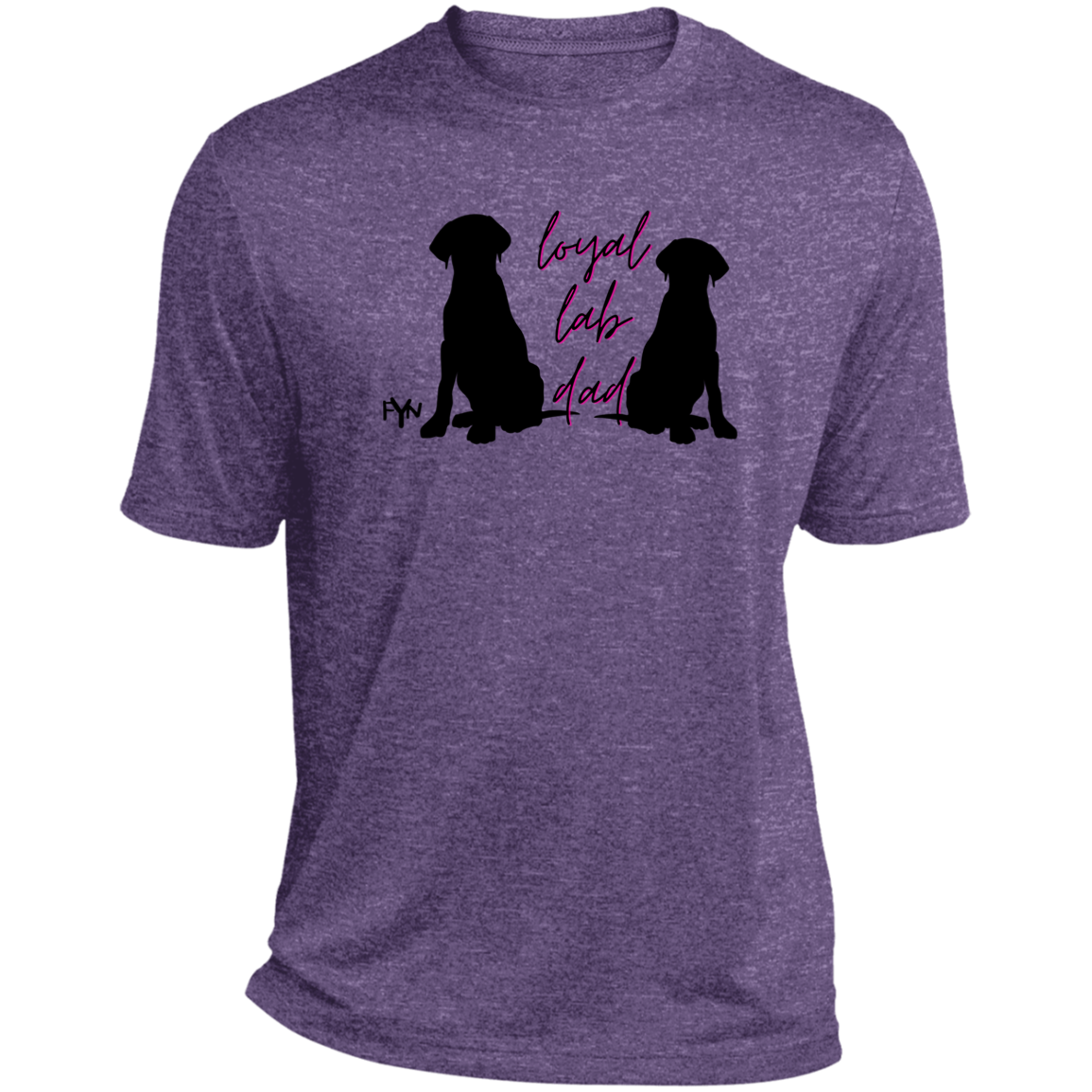Loyal Lab dad 2 Heather Performance Tee