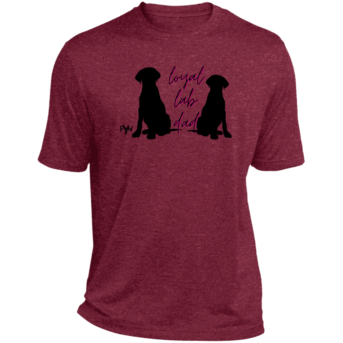 Loyal Lab dad 2 Heather Performance Tee