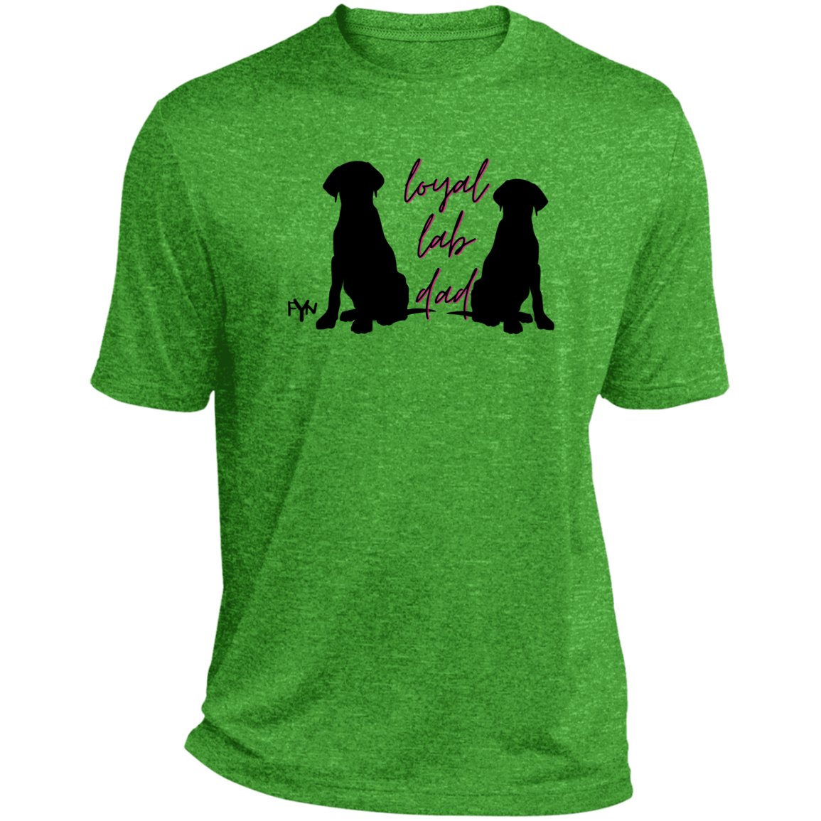 Loyal Lab dad 2 Heather Performance Tee