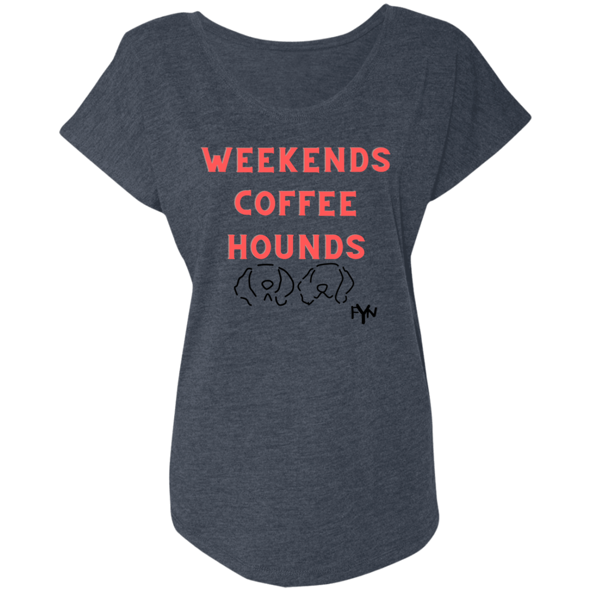 Weekend hounds Ladies' Triblend Dolman Sleeve