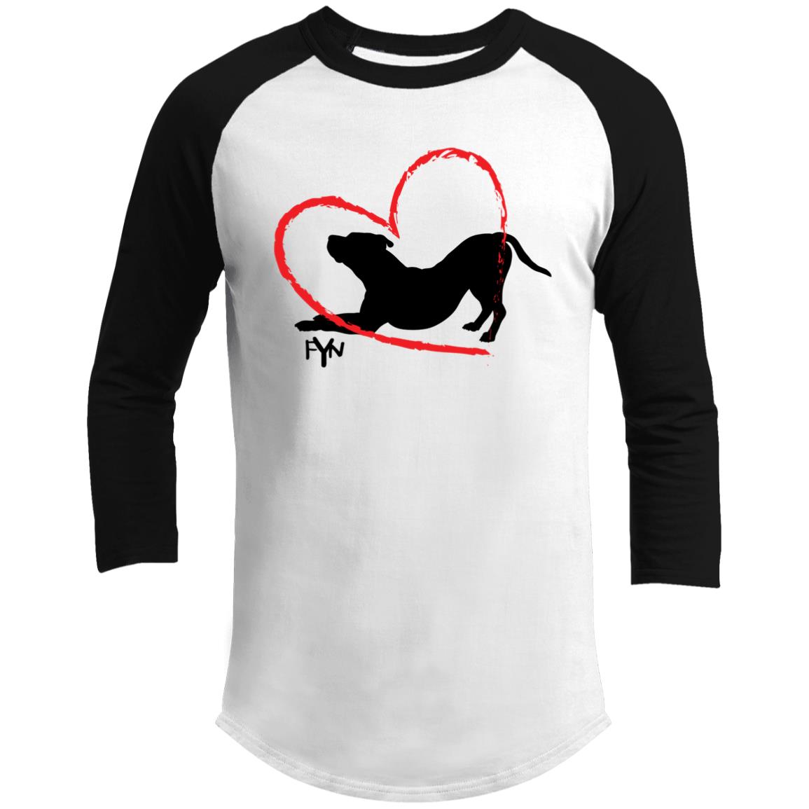 For the love of Dog 3/4 Raglan Sleeve Shirt