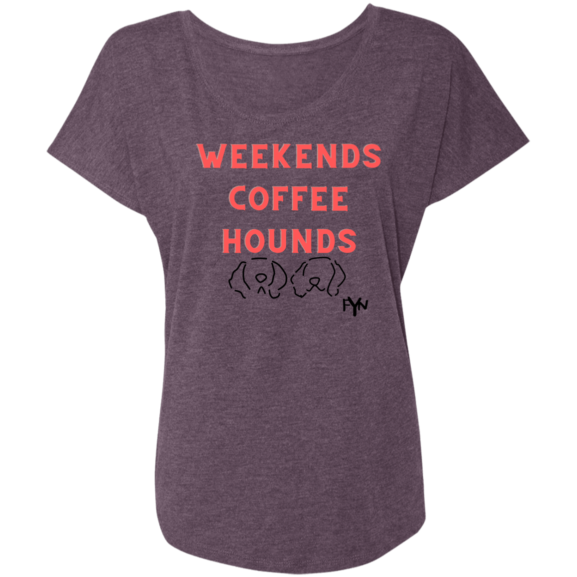 Weekend hounds Ladies' Triblend Dolman Sleeve