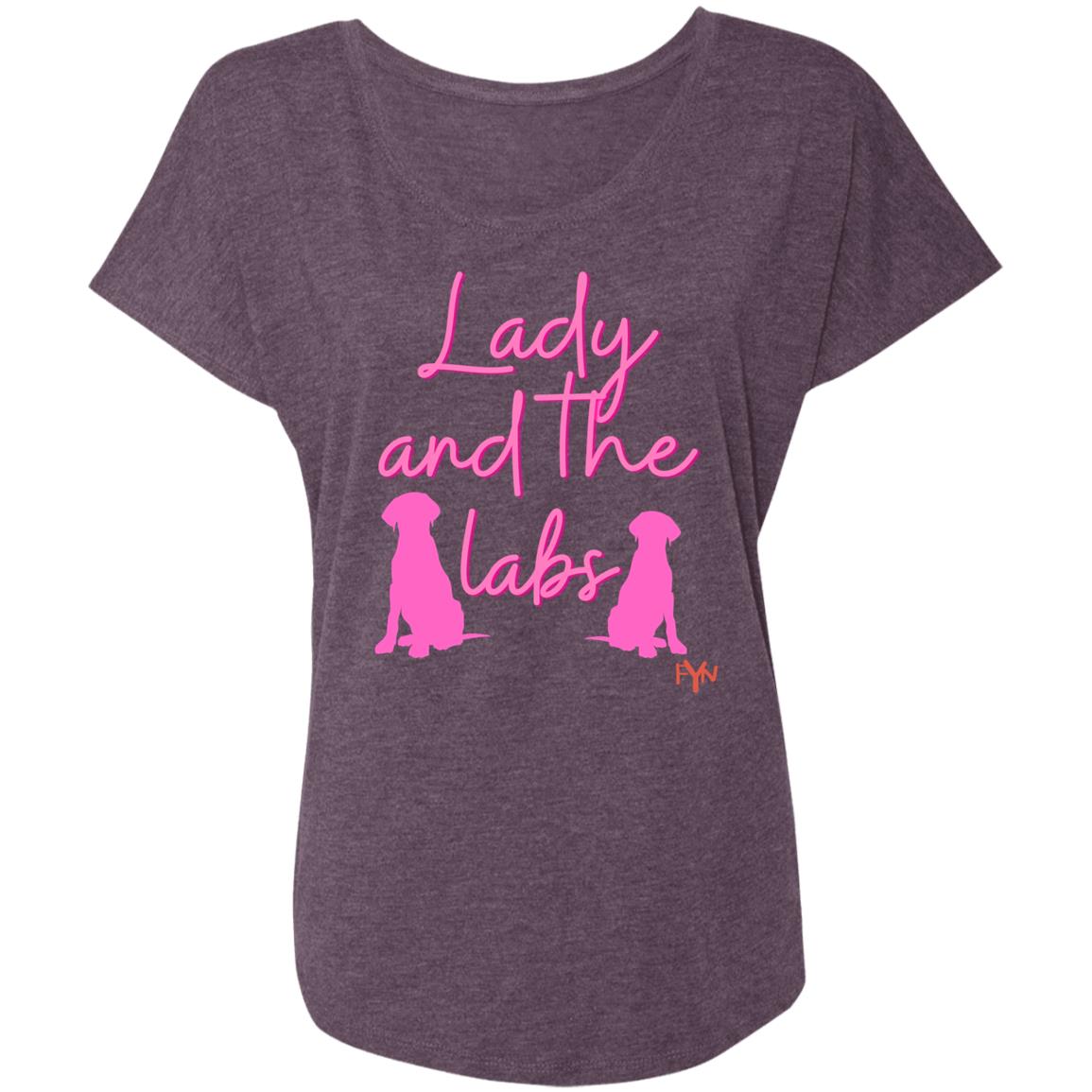 lady and the labs Ladies' Triblend Dolman Sleeve