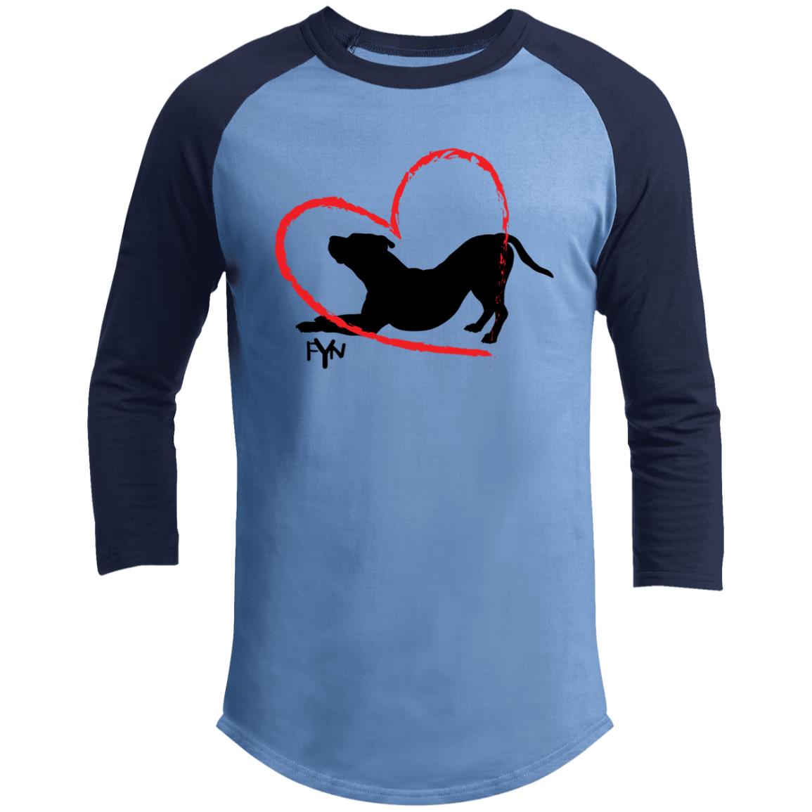 For the love of Dog 3/4 Raglan Sleeve Shirt