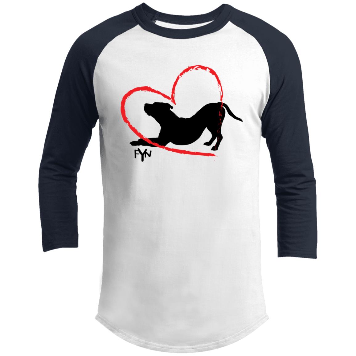For the love of Dog 3/4 Raglan Sleeve Shirt