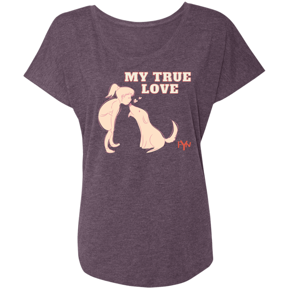 true love Ladies' Triblend Dolman Sleeve