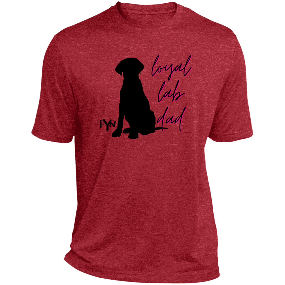 lab dad Heather Performance Tee