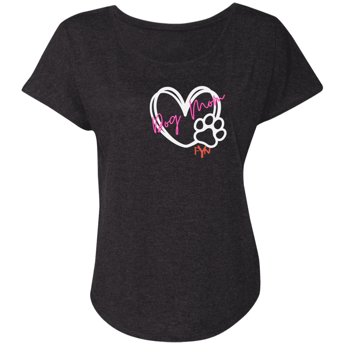 Dog Mom Ladies' Triblend Dolman Sleeve