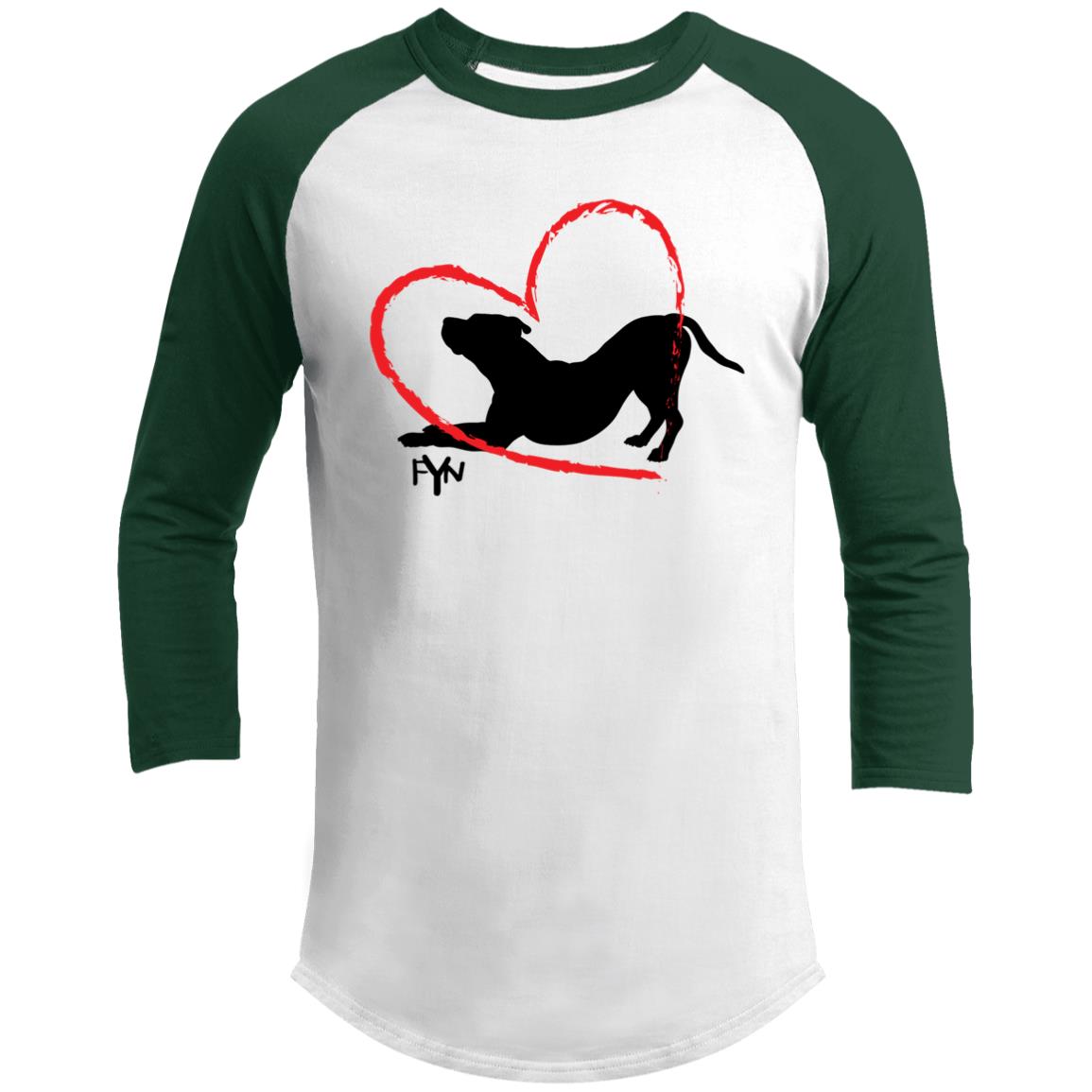 For the love of Dog 3/4 Raglan Sleeve Shirt