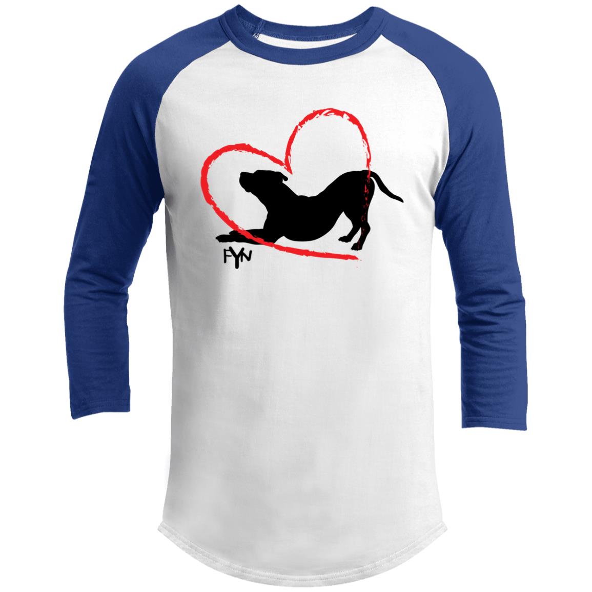For the love of Dog 3/4 Raglan Sleeve Shirt