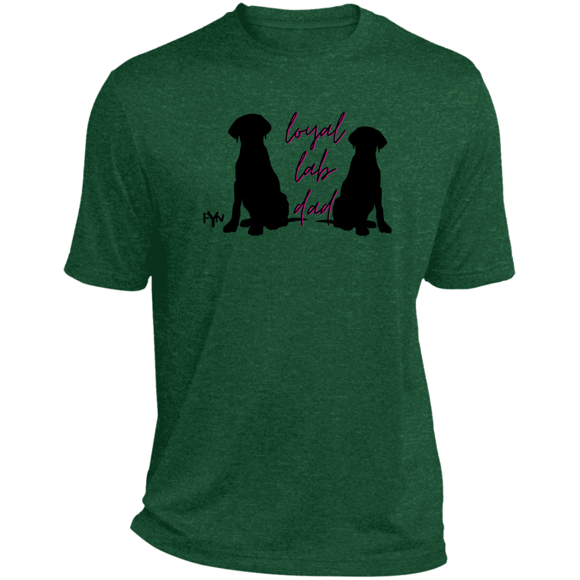 Loyal Lab dad 2 Heather Performance Tee
