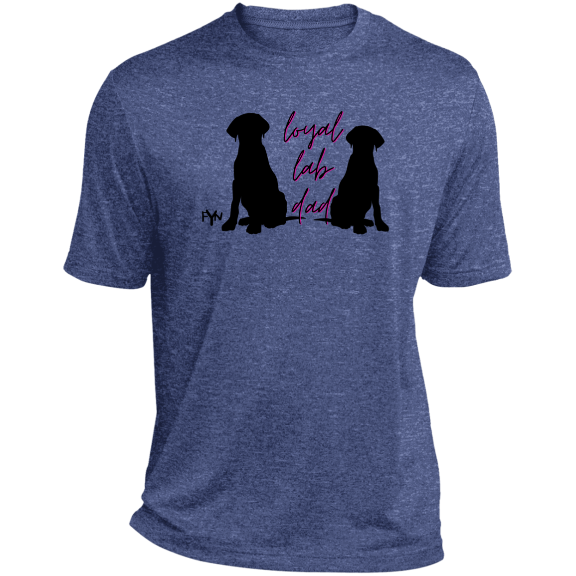 Loyal Lab dad 2 Heather Performance Tee