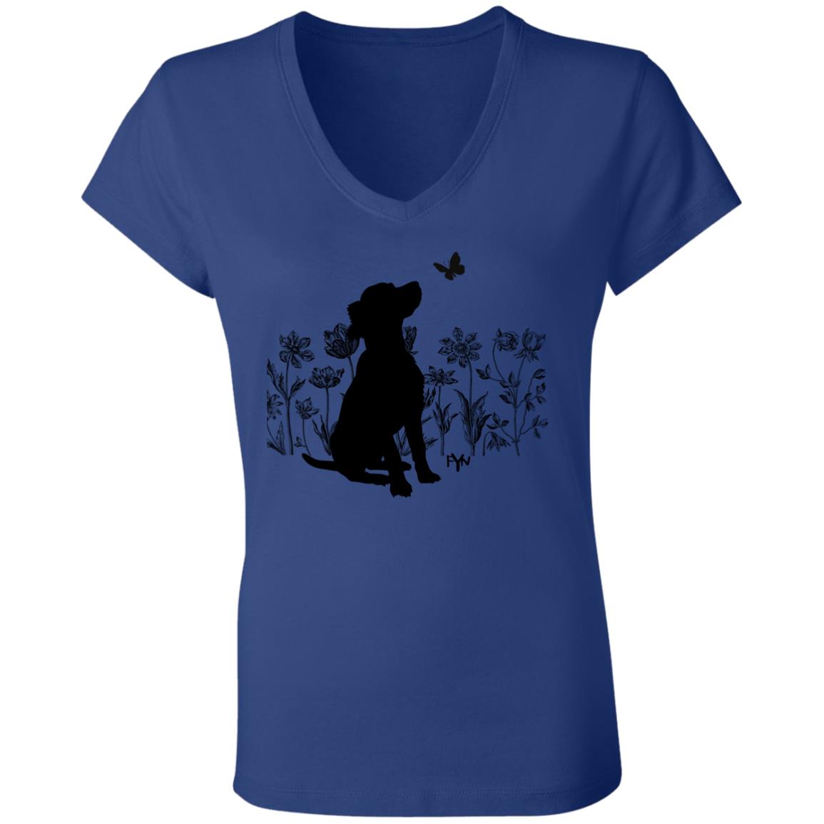 Garden dog Ladies' Jersey V-Neck T-Shirt