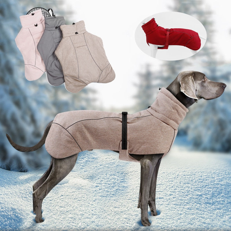 Winter warm coat covers hips