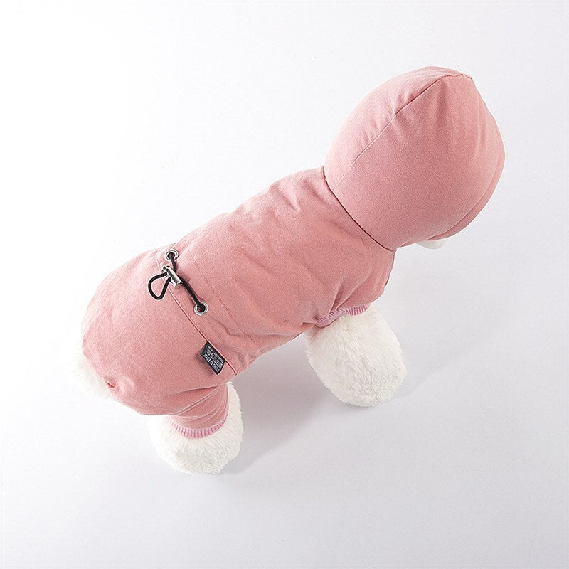 Winter jumpsuit for small dogs Adjustable