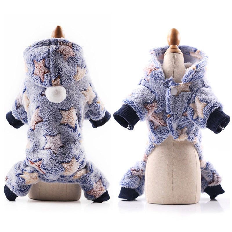 Warm Winter Pajamas Fleece Jumpsuit