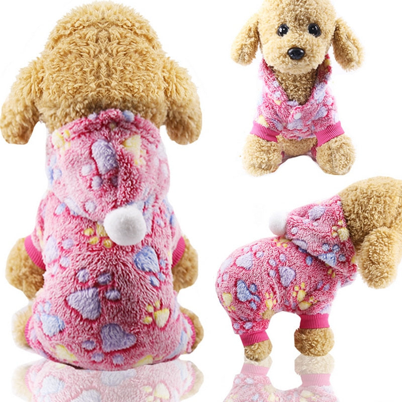 Warm Winter Pajamas Fleece Jumpsuit