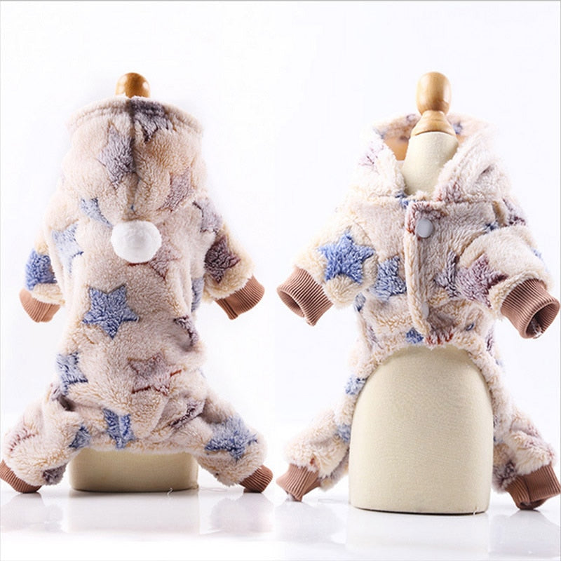 Warm Winter Pajamas Fleece Jumpsuit
